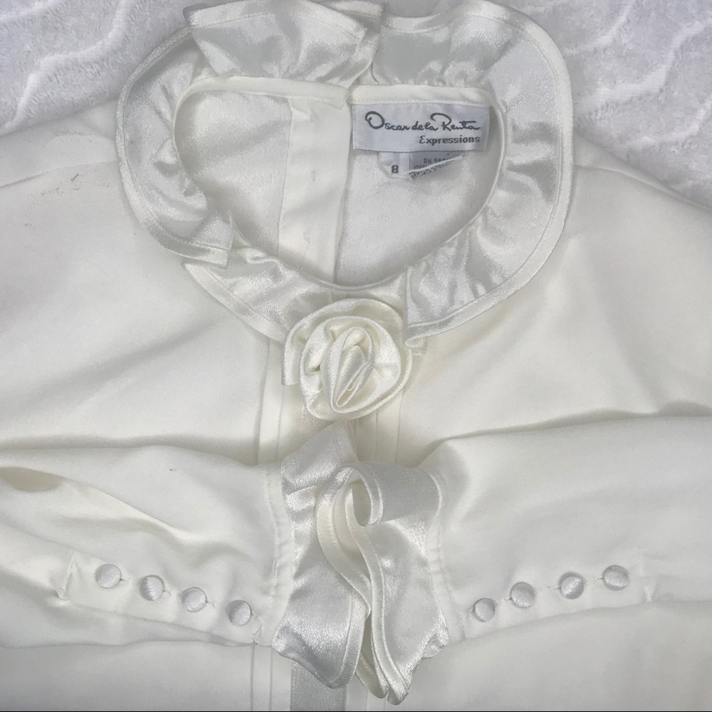 Oscar de la Renta Expressions blouse, size…